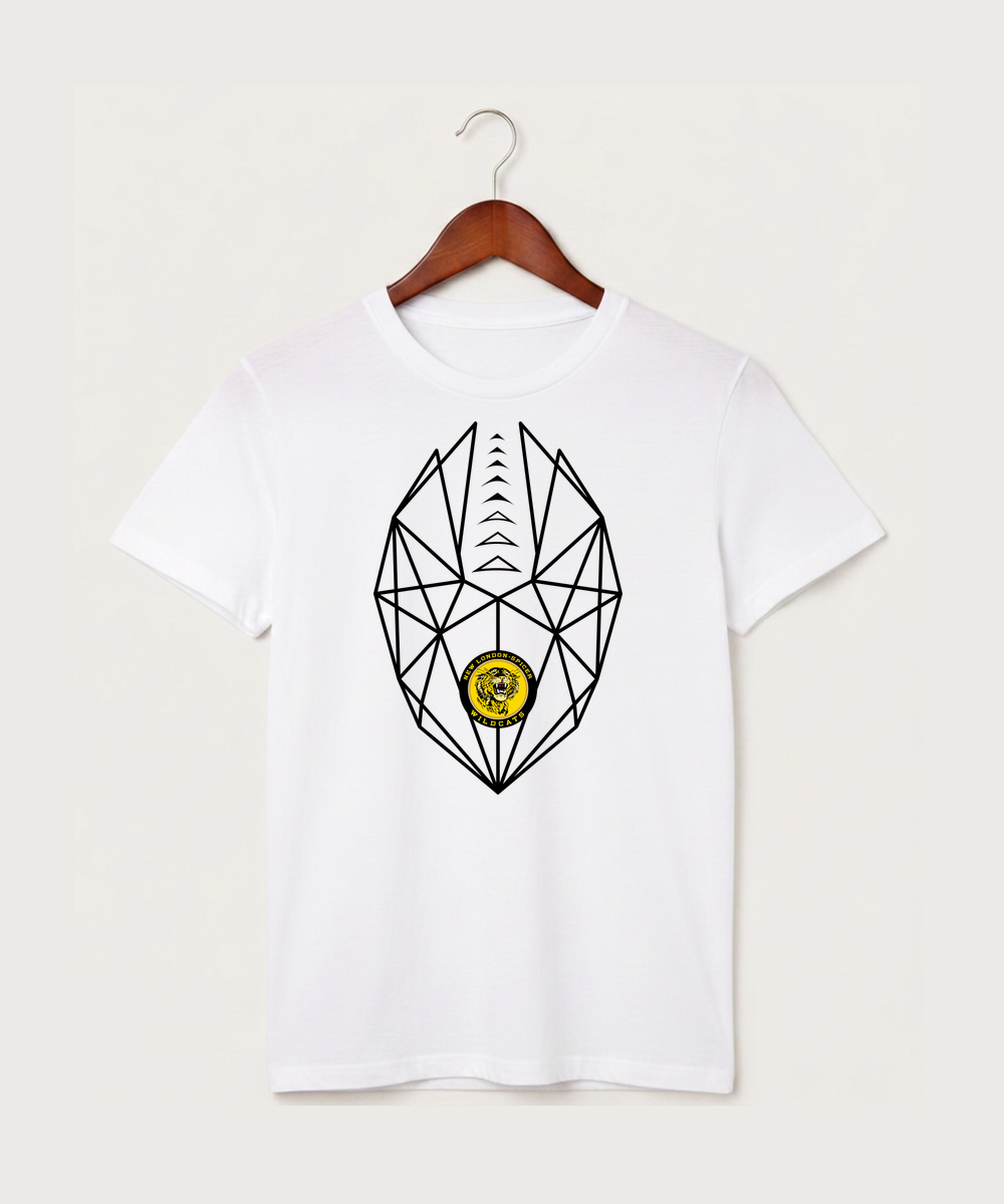 New London Spicer High School Football (Boys) - White T-Shirt - Full Front
