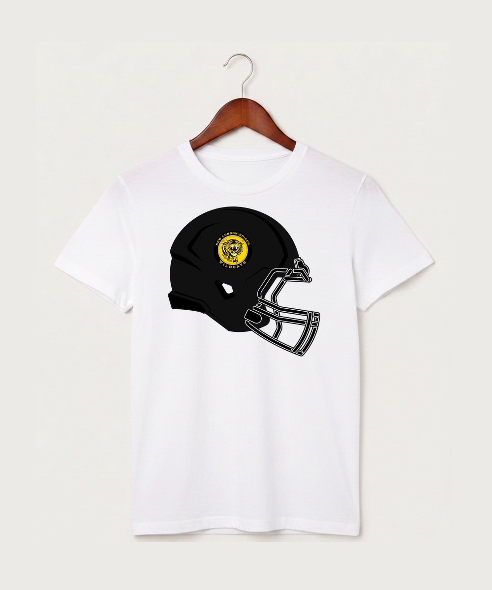 New London Spicer High School Football (Boys) - White T-Shirt - Full Front