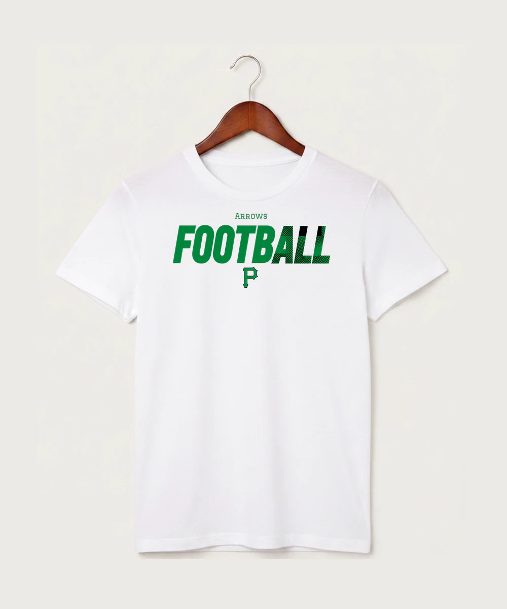 Pipestone Area High School Football (Boys) - White T-Shirt - Full Front
