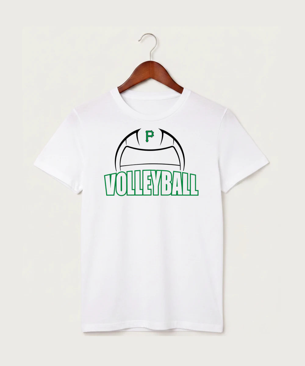 Pipestone Area High School Volleyball (Girls) - White T-Shirt - Full Front