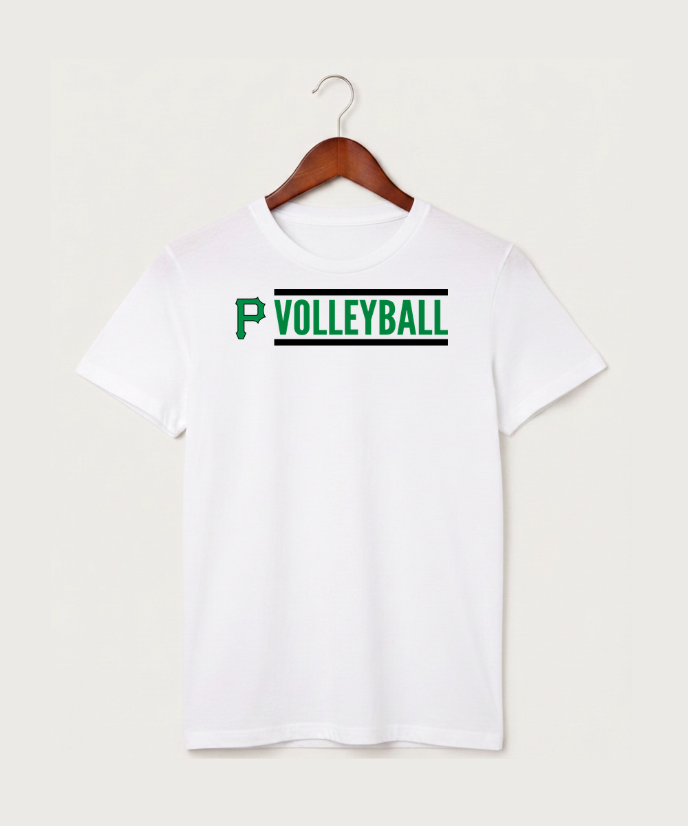 Pipestone Area High School Volleyball (Girls) - White T-Shirt - Full Front