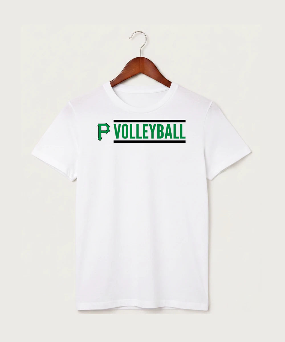 Pipestone Area High School Volleyball (Girls) - White T-Shirt - Full Front