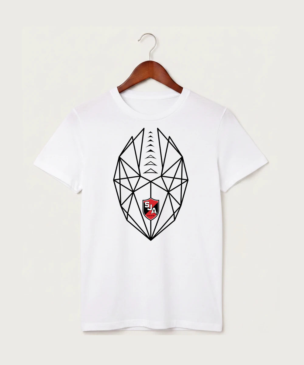 Saint James High School Football (Boys) - White T-Shirt - Full Front