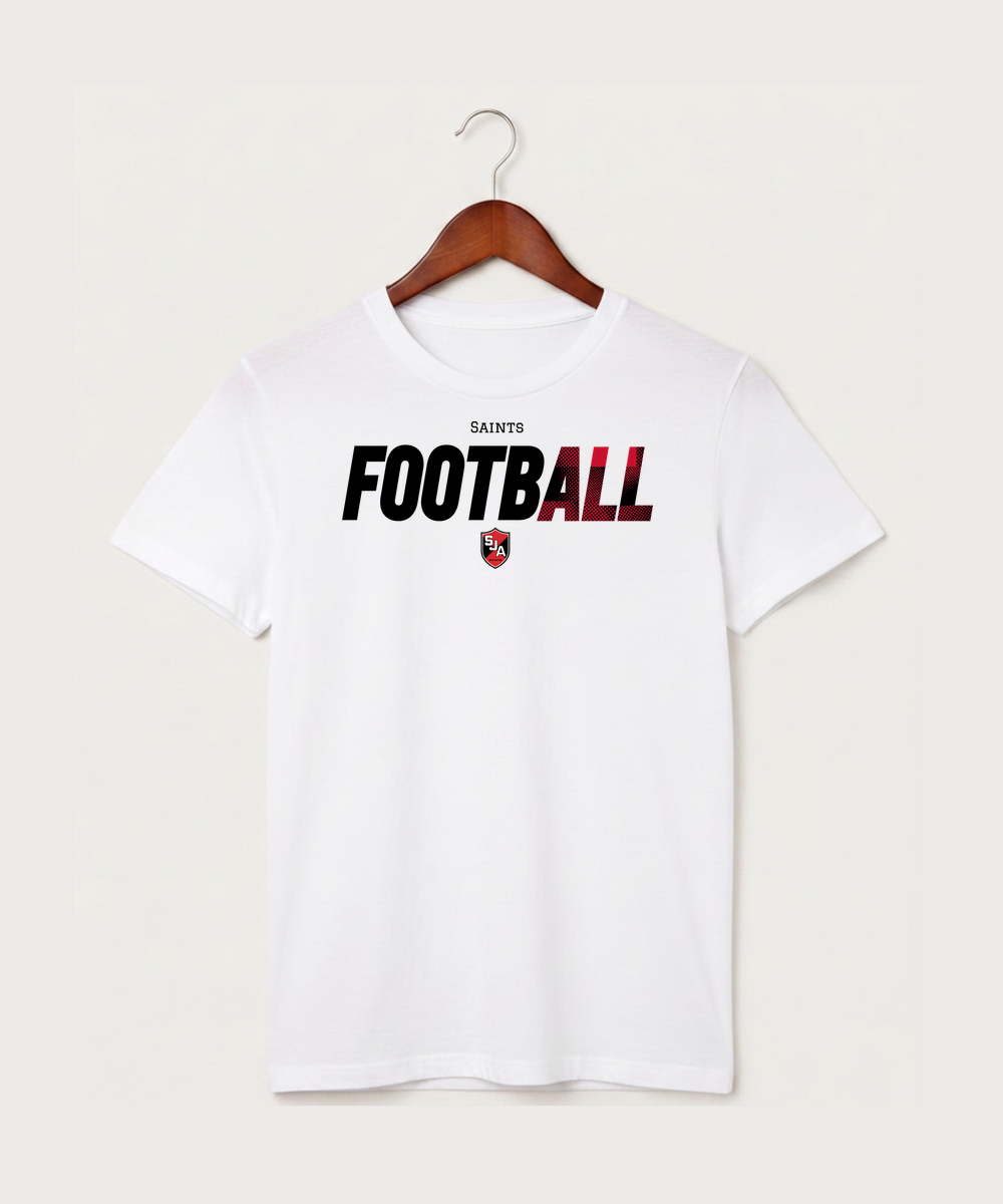 Saint James High School Football (Boys) - White T-Shirt - Full Front