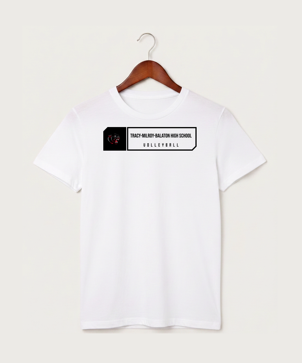 Tracy-Milroy-Balaton High School Volleyball (Girls) - White T-Shirt - Full Front