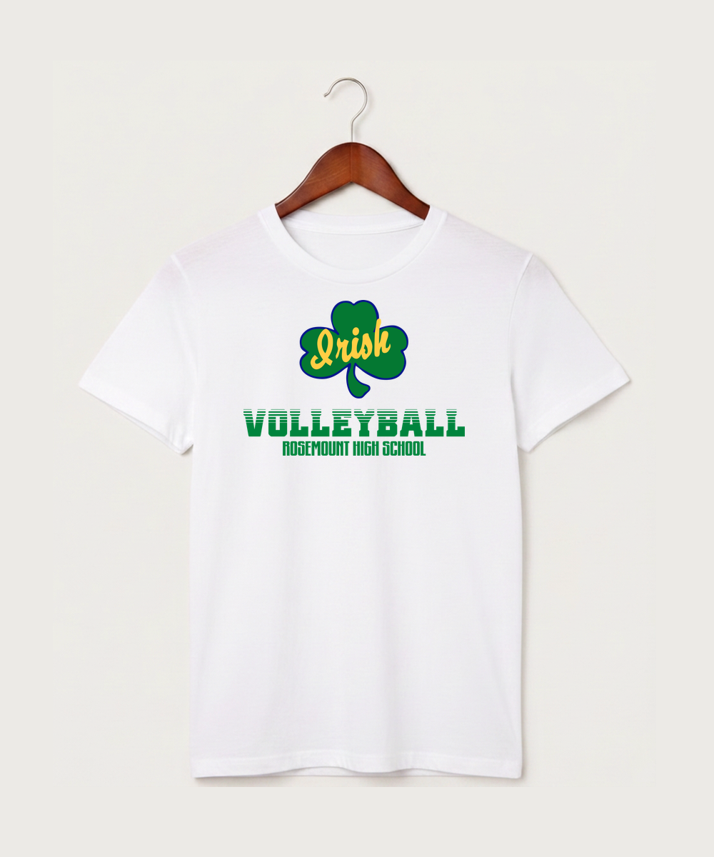 Rosemount High School Volleyball (Girls) - White T-Shirt - Full Front