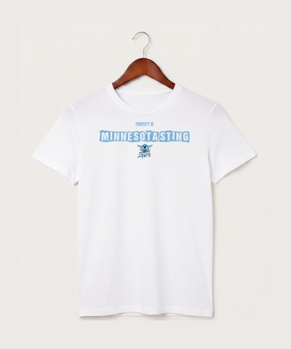 Minnesota Sting Athletics - White T-Shirt - Full Front