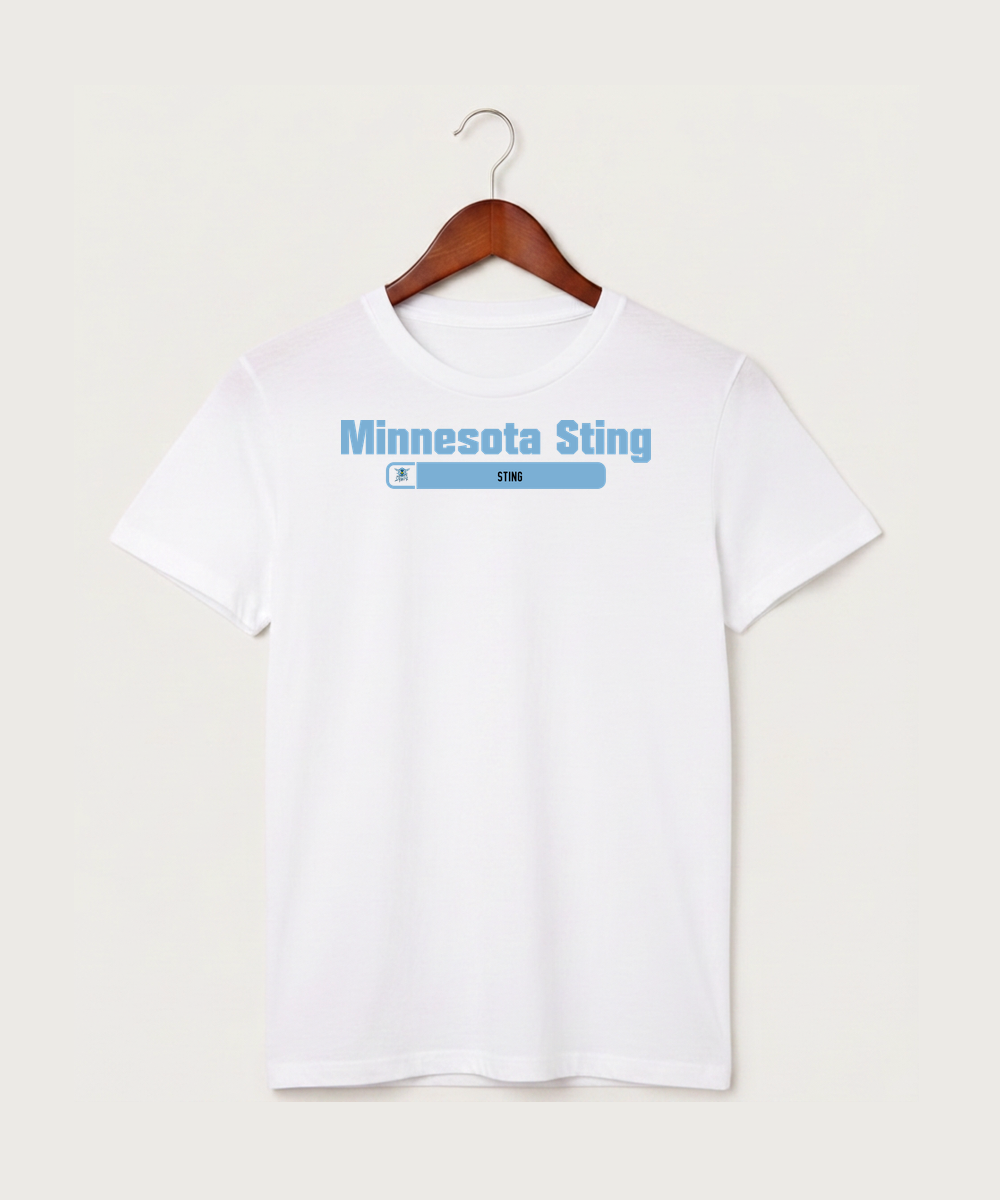Minnesota Sting Athletics - White T-Shirt - Full Front