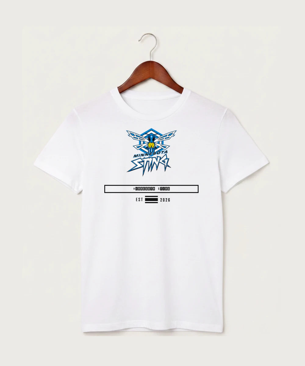 Minnesota Sting Athletics - White T-Shirt - Full Front