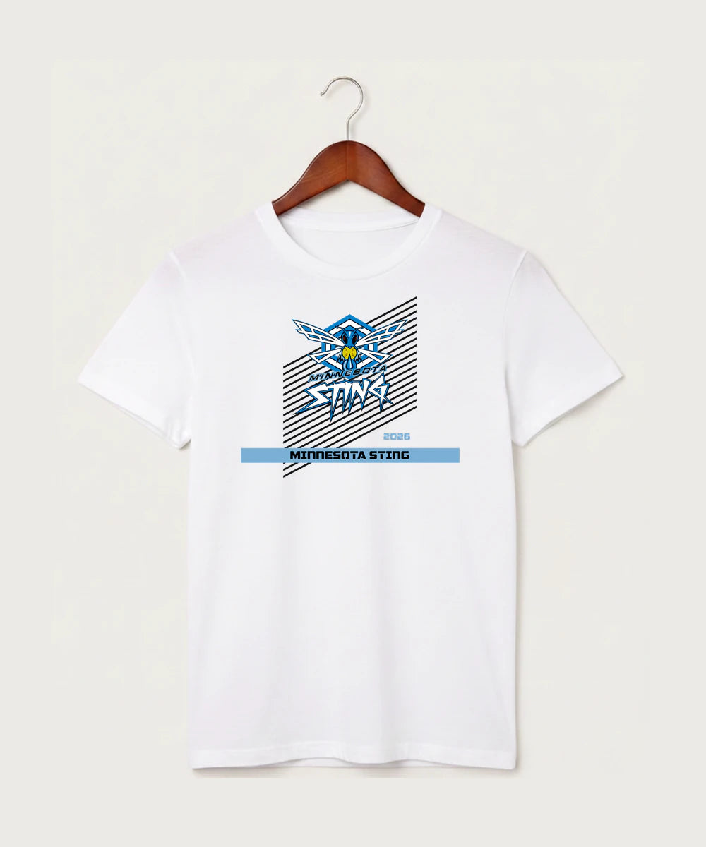Minnesota Sting Athletics - White T-Shirt - Full Front
