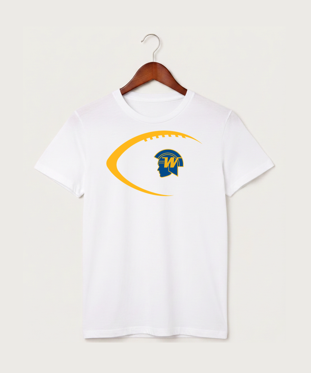 Wayzata High School Football (Boys) - White T-Shirt - Full Front