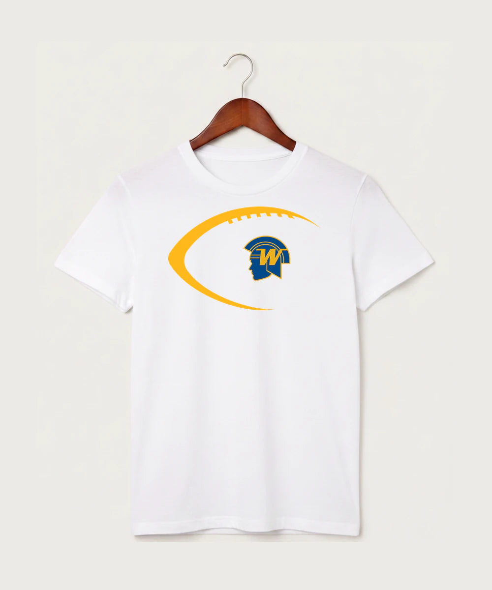 Wayzata High School Football (Boys) - White T-Shirt - Full Front