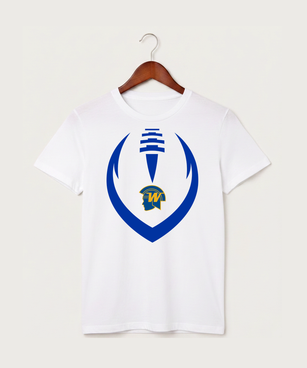Wayzata High School Football (Boys) - White T-Shirt - Full Front