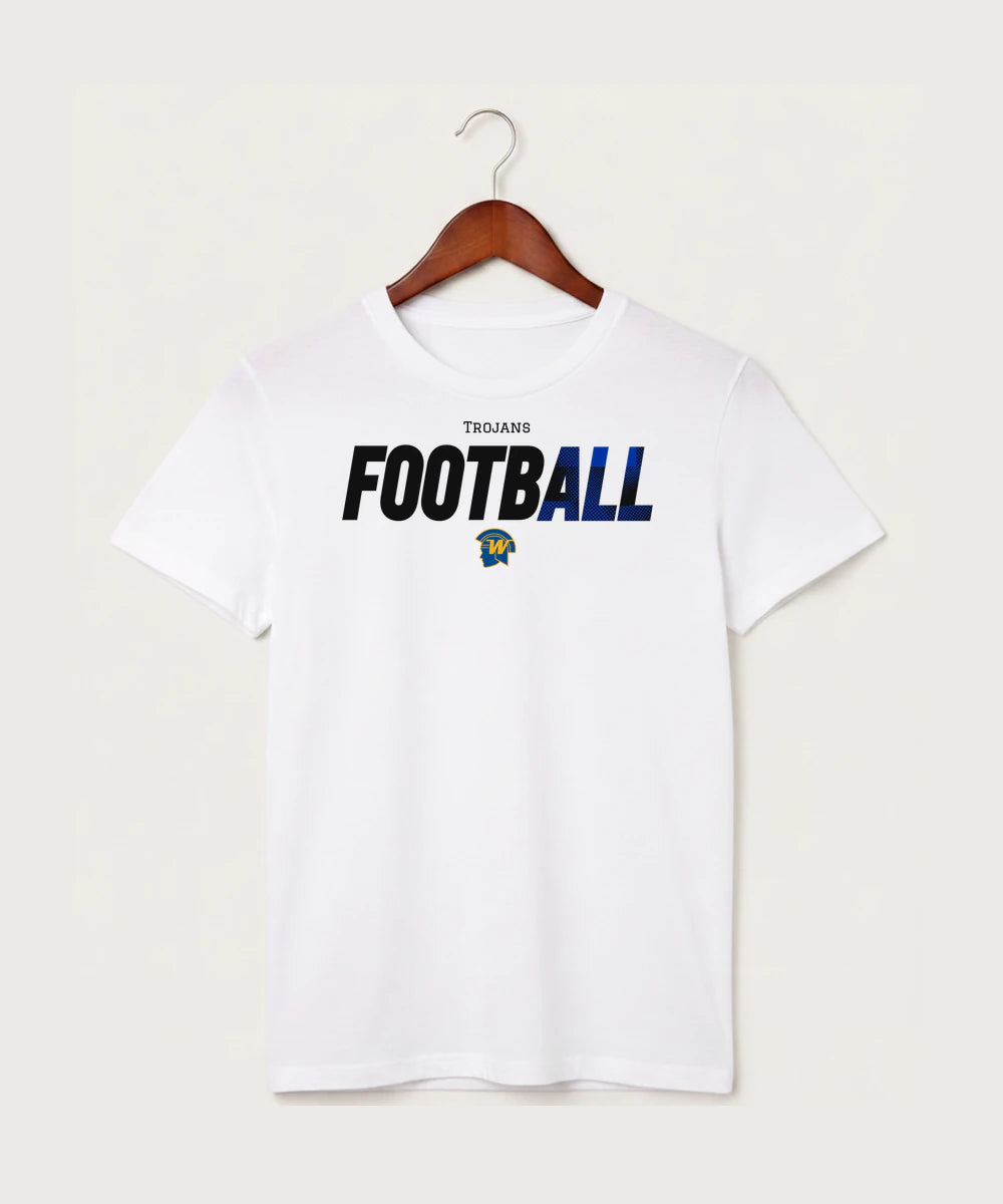 Wayzata High School Football (Boys) - White T-Shirt - Full Front