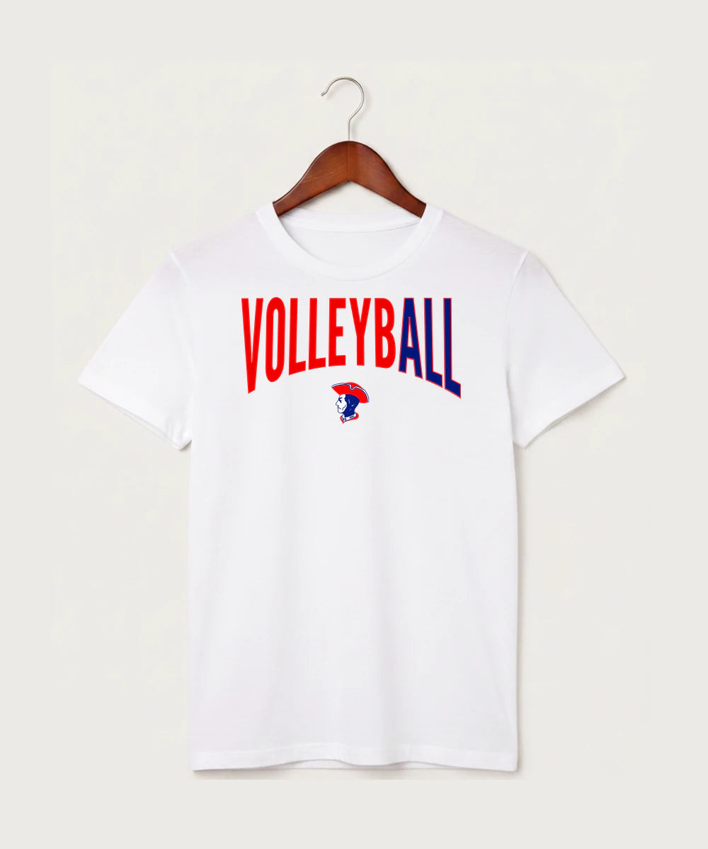 Hills-Beaver Creek High School Volleyball (Girls) - White T-Shirt - Full Front