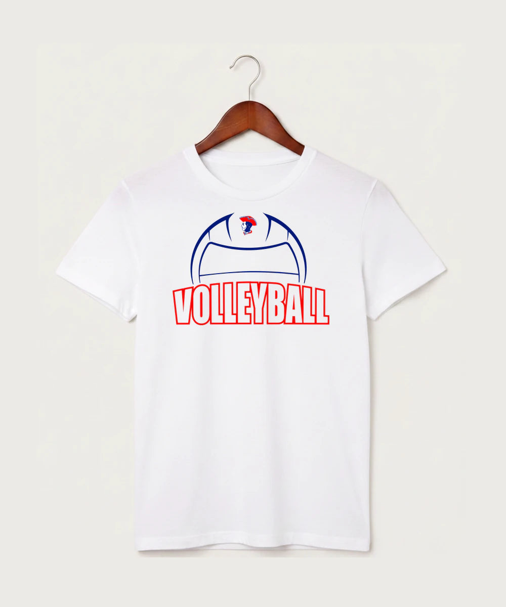 Hills-Beaver Creek High School Volleyball (Girls) - White T-Shirt - Full Front