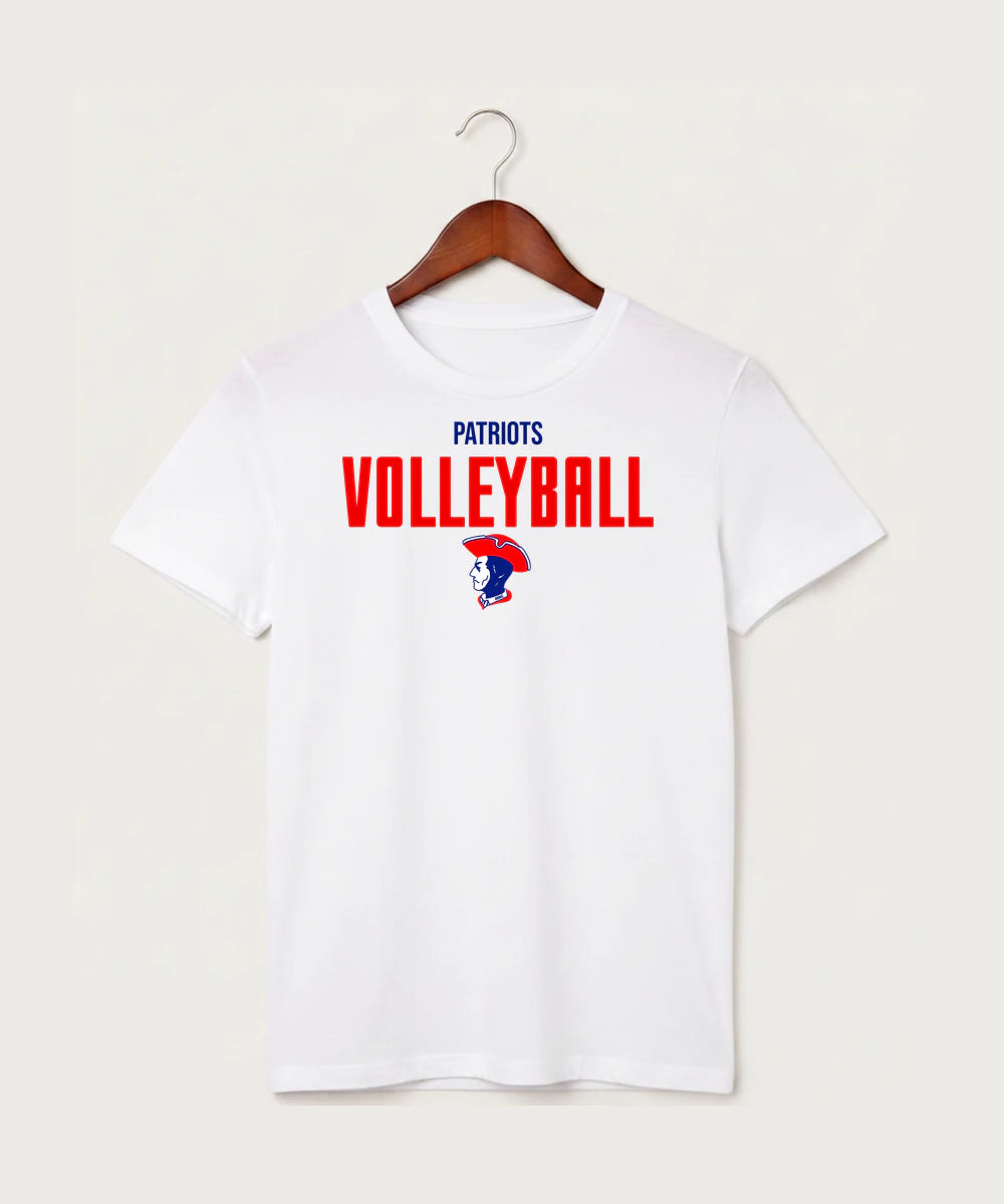 Hills-Beaver Creek High School Volleyball (Girls) - White T-Shirt - Full Front