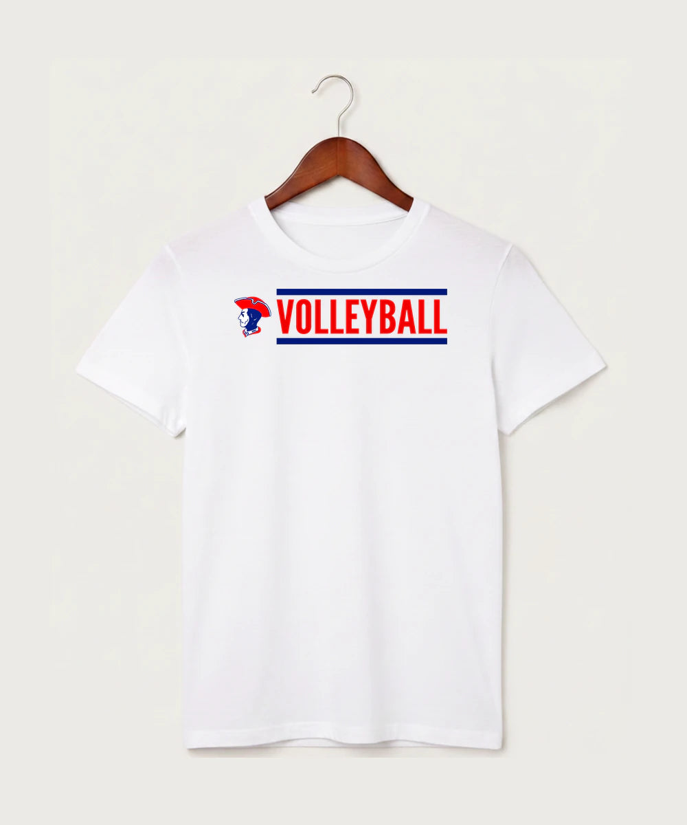 Hills-Beaver Creek High School Volleyball (Girls) - White T-Shirt - Full Front