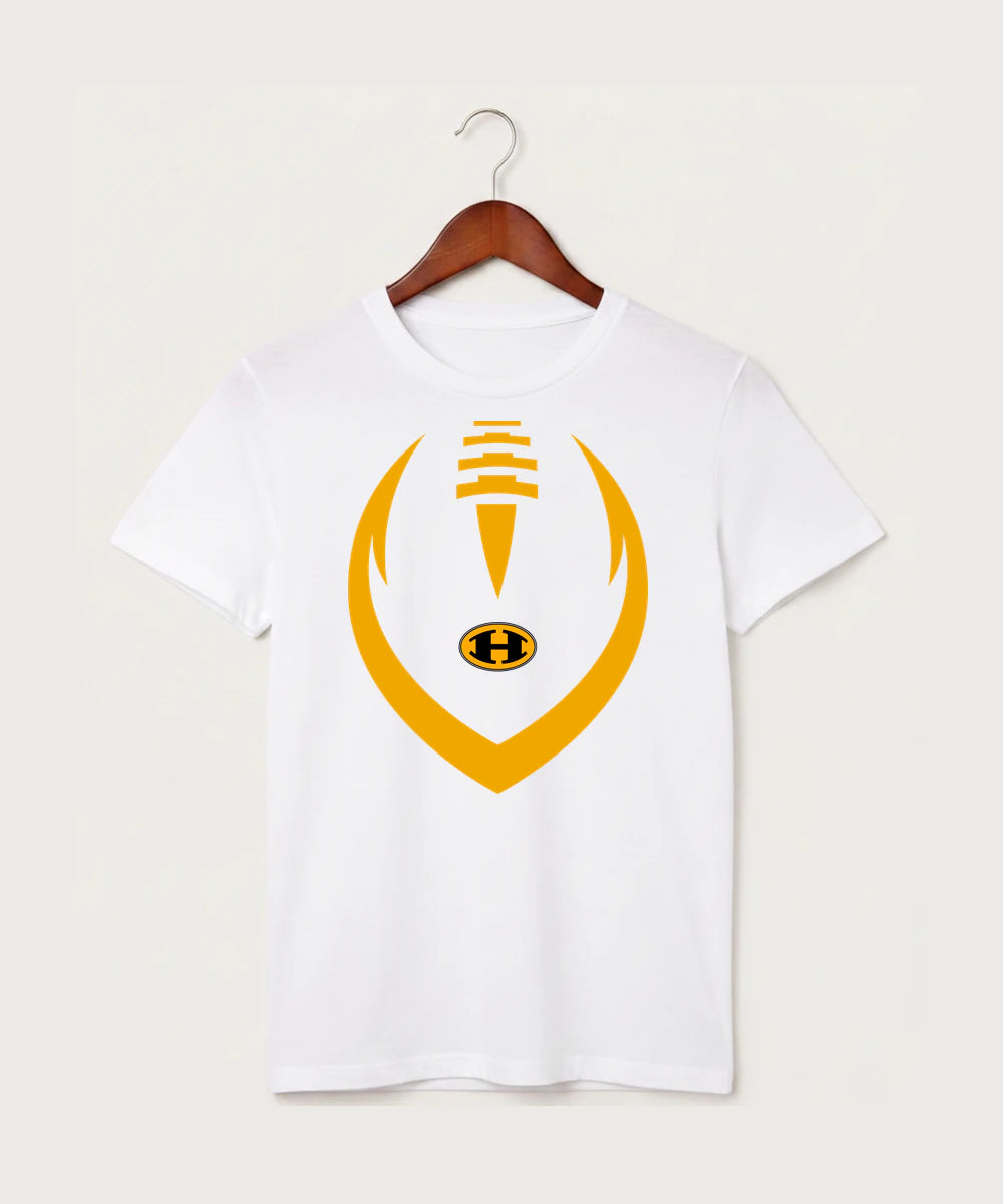 Hutchinson High School Football (Boys) - White T-Shirt - Full Front