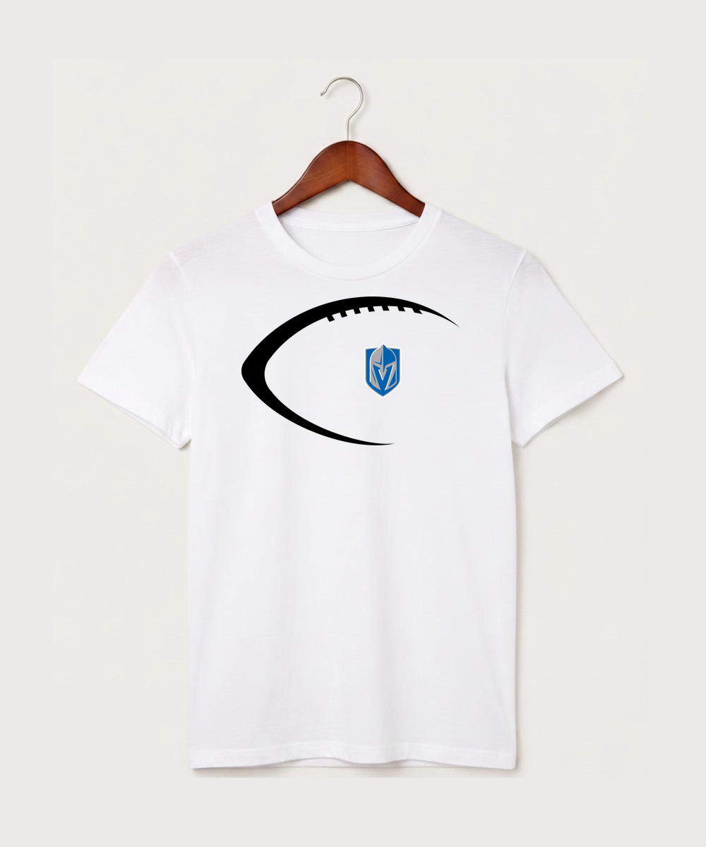 Lake Crystal-Welcome-Memorial High School Football (Boys) - White T-Shirt - Full Front