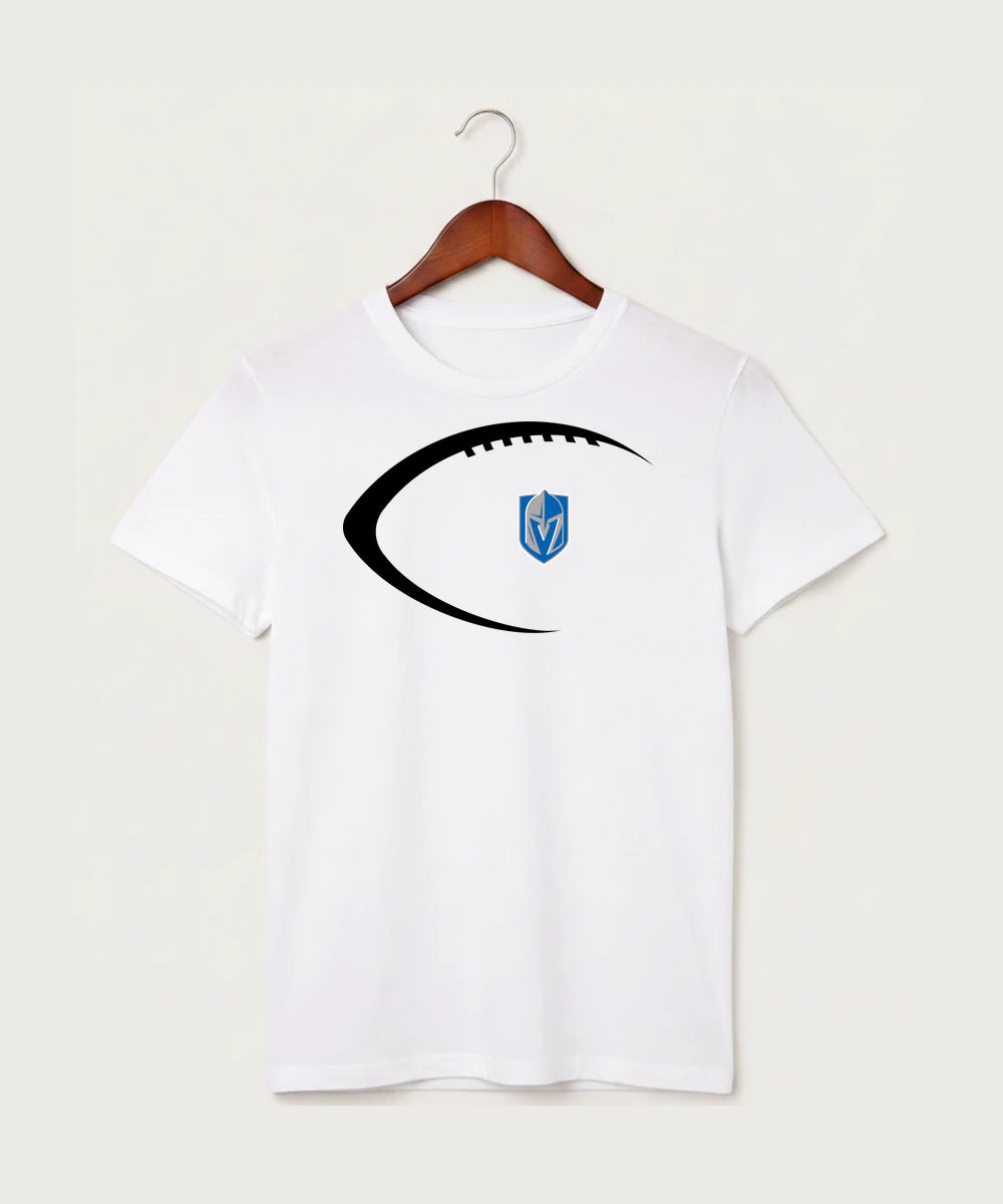 Lake Crystal-Welcome-Memorial High School Football (Boys) - White T-Shirt - Full Front