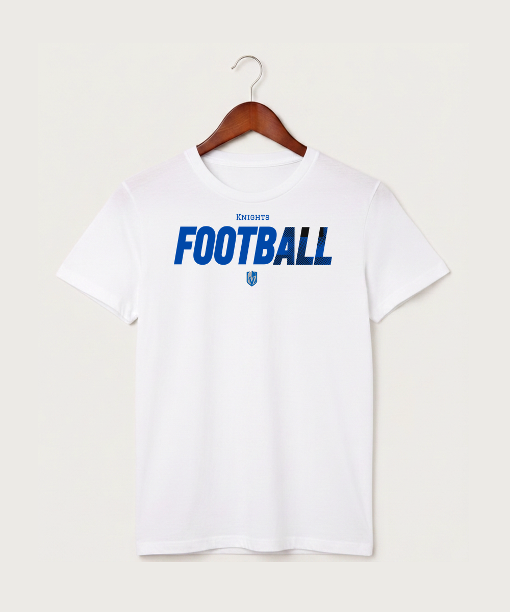 Lake Crystal-Welcome-Memorial High School Football (Boys) - White T-Shirt - Full Front