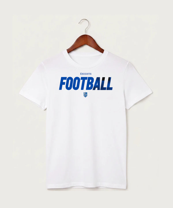 Lake Crystal-Welcome-Memorial High School Football (Boys) - White T-Shirt - Full Front
