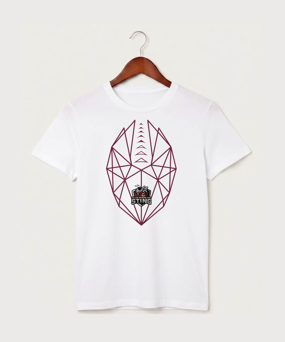 Yellow Medicine East High School Football (Boys) - White T-Shirt - Full Front