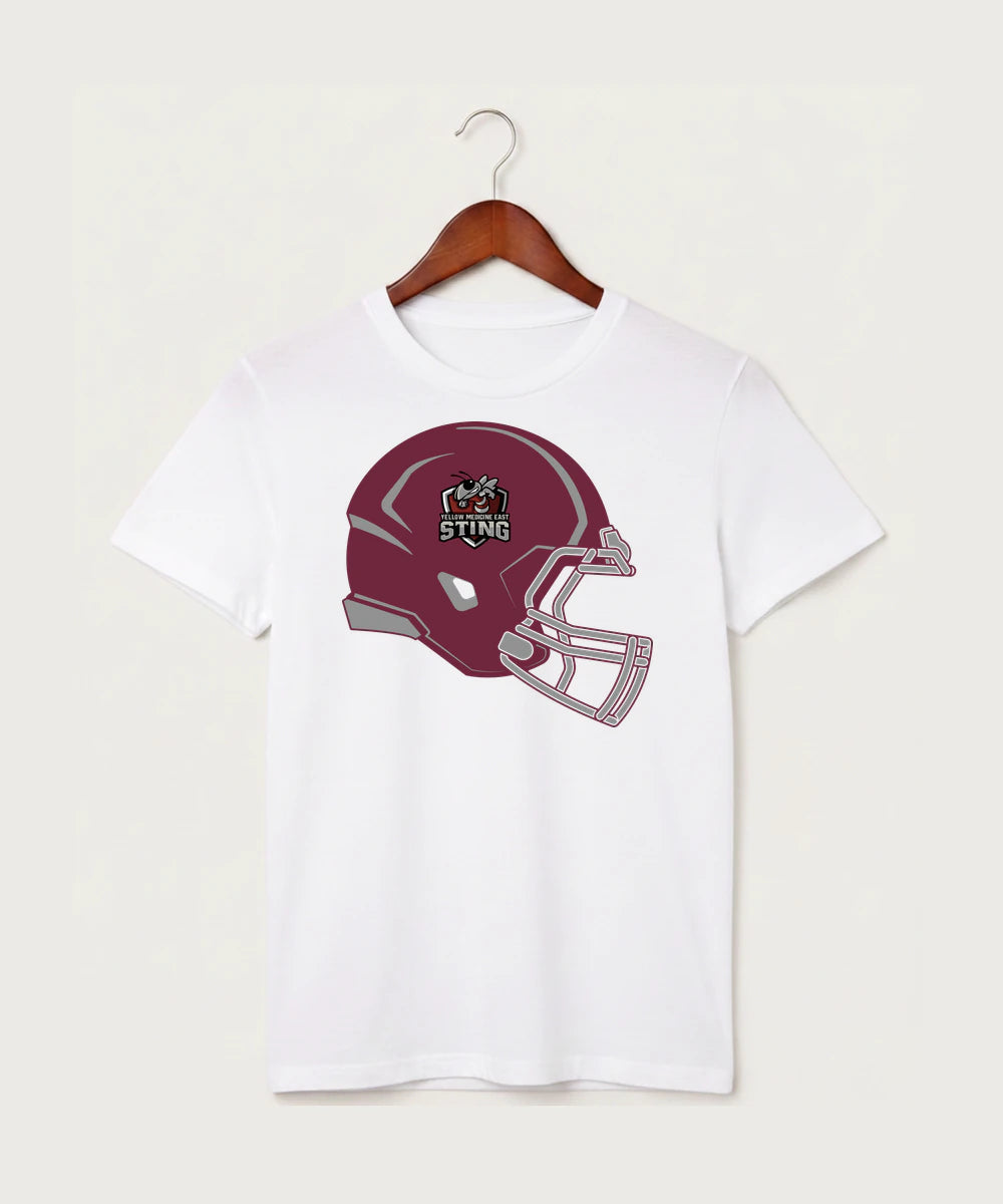 Yellow Medicine East High School Football (Boys) - White T-Shirt - Full Front
