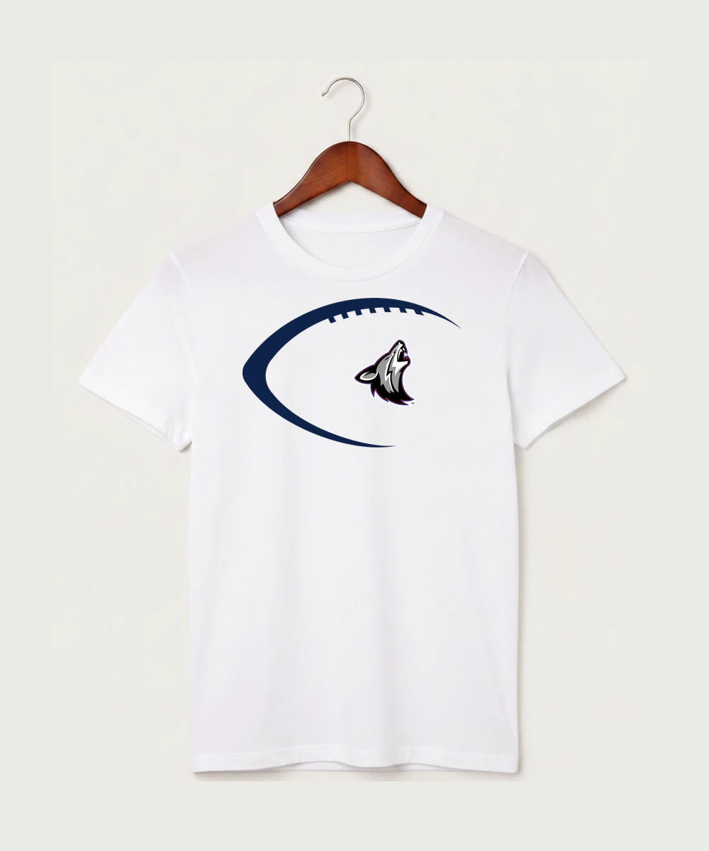 Heron Lake-Okabena High School Football (Boys) - White T-Shirt - Full Front