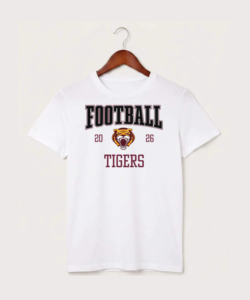 Stewartville High School Football (Boys) - White T-Shirt - Full Front