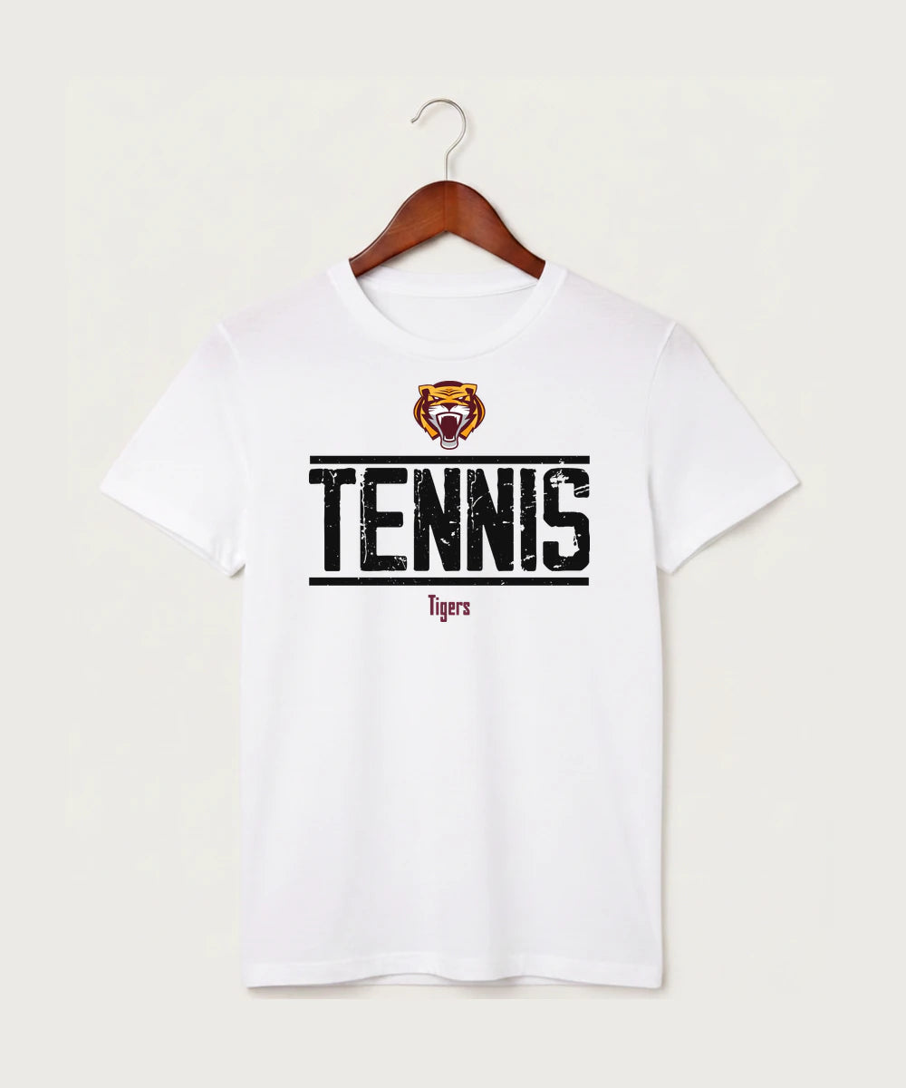 Stewartville High School Tennis (Coed) - White T-Shirt - Full Front