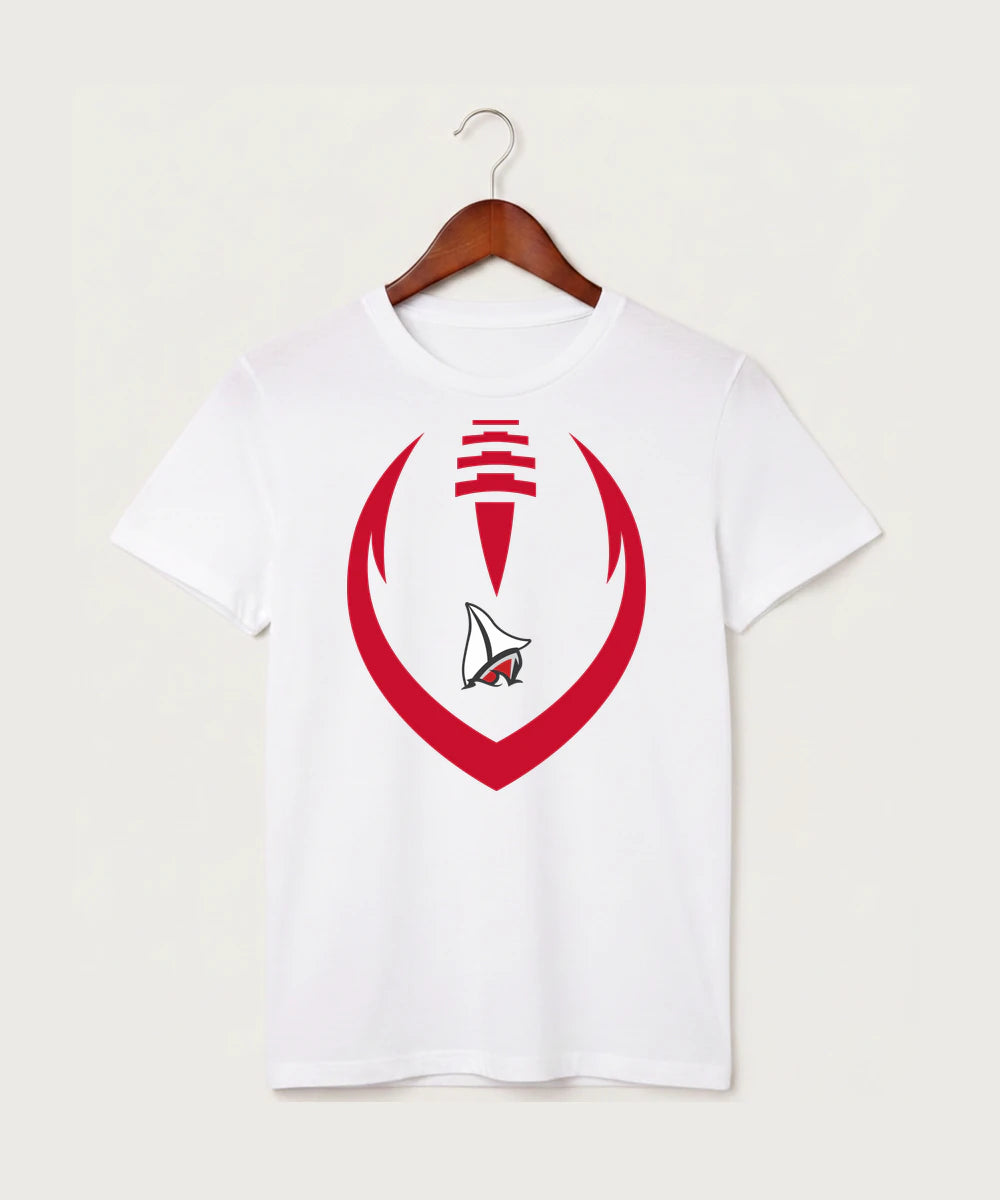 Detroit Lakes Community High School Football (Boys) - White T-Shirt - Full Front