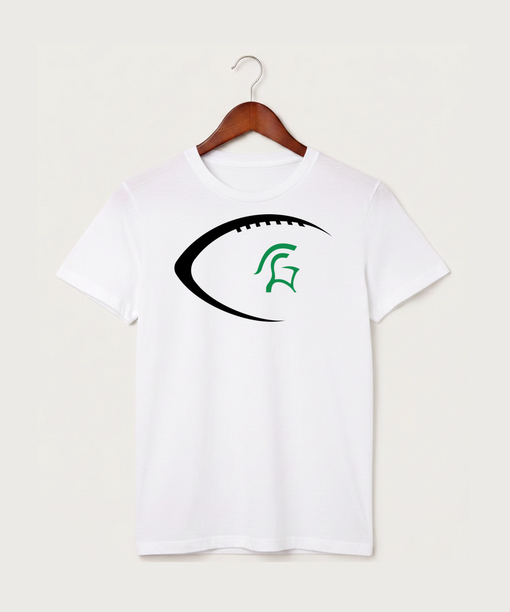 La Crescent High School Football (Boys) - White T-Shirt - Full Front