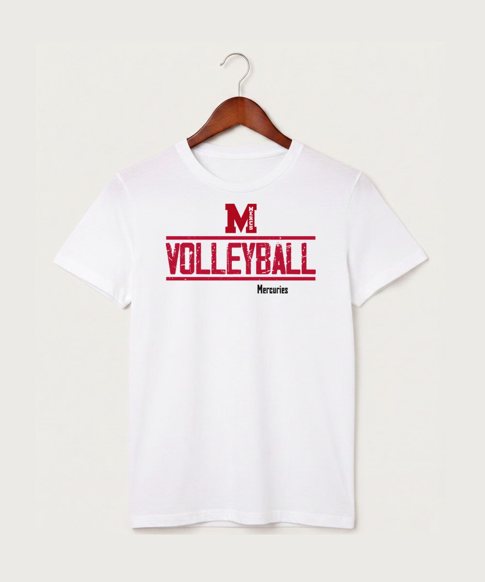 Mcgregor High School Volleyball (Girls) - White T-Shirt - Full Front