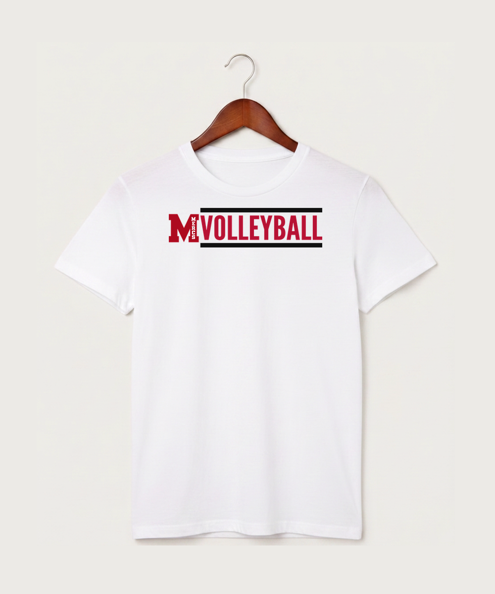 Mcgregor High School Volleyball (Girls) - White T-Shirt - Full Front