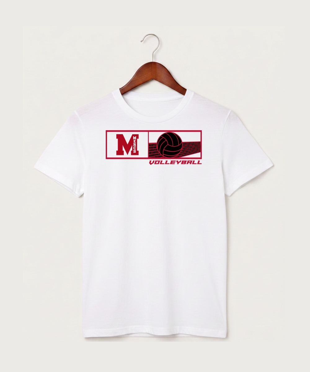 Mcgregor High School Volleyball (Girls) - White T-Shirt - Full Front