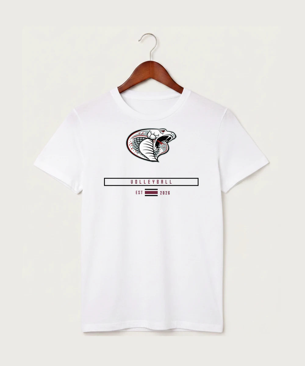 Triton High School Volleyball (Girls) - White T-Shirt - Full Front