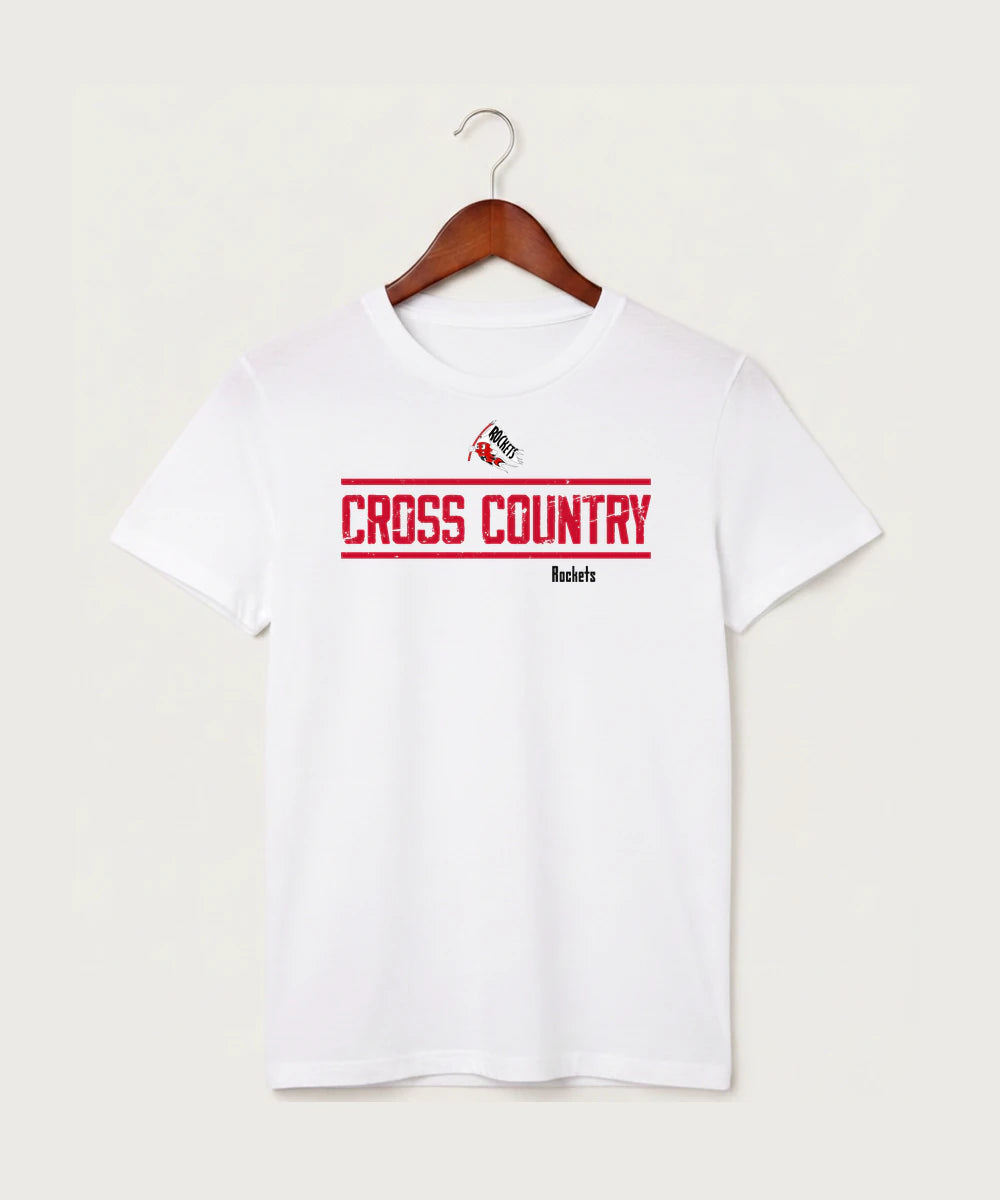 John Marshall High School Cross Country (Coed) - White T-Shirt - Full Front