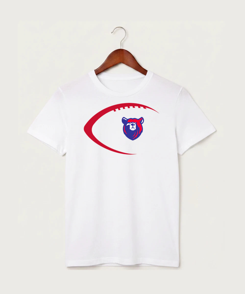 Bertha Hewitt High School Football (Boys) - White T-Shirt - Full Front