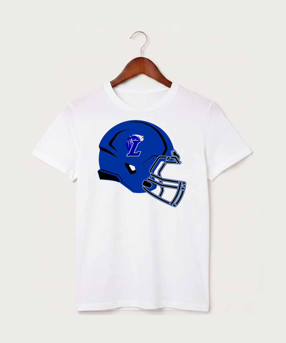 Lakeview High School Football (Boys) - White T-Shirt - Full Front
