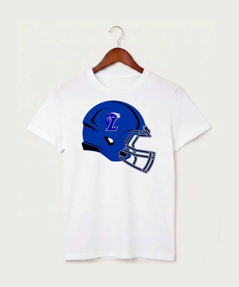 Lakeview High School Football (Boys) - White T-Shirt - Full Front