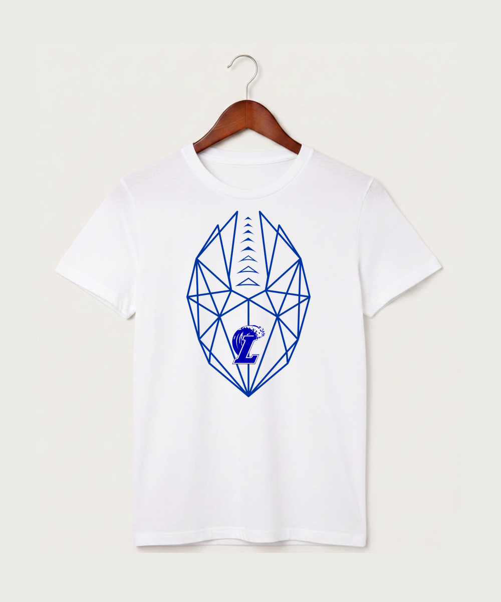 Lakeview High School Football (Boys) - White T-Shirt - Full Front
