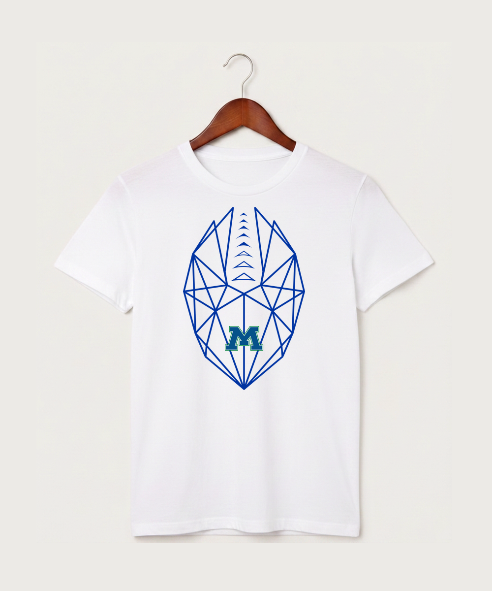 Minnewaska Area High School Football (Boys) - White T-Shirt - Full Front