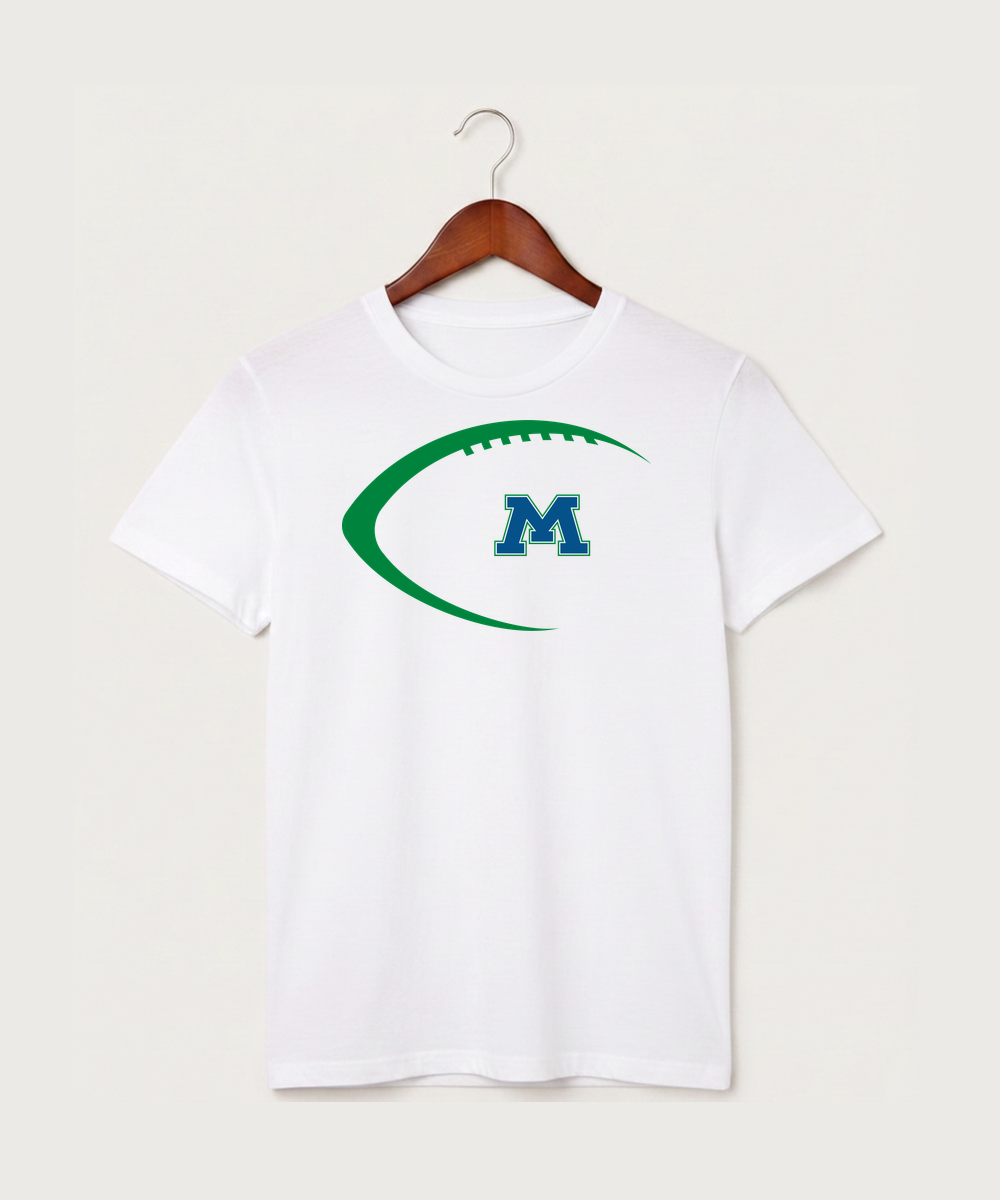 Minnewaska Area High School Football (Boys) - White T-Shirt - Full Front
