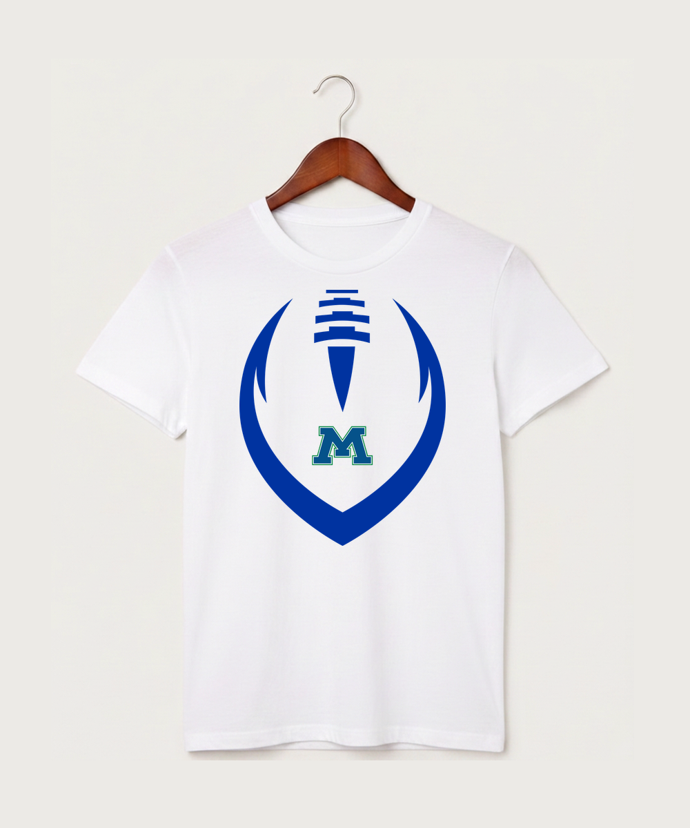 Minnewaska Area High School Football (Boys) - White T-Shirt - Full Front