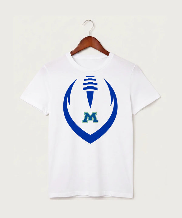Minnewaska Area High School Football (Boys) - White T-Shirt - Full Front