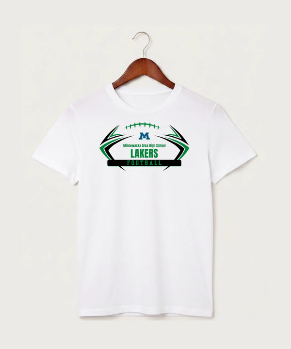 Minnewaska Area High School Football (Boys) - White T-Shirt - Full Front
