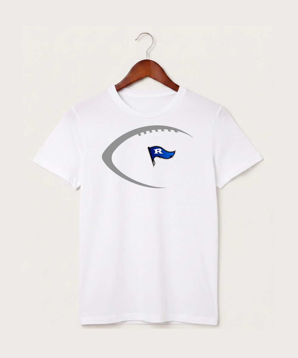 Red Lake County Central Football (Boys) - White T-Shirt - Full Front
