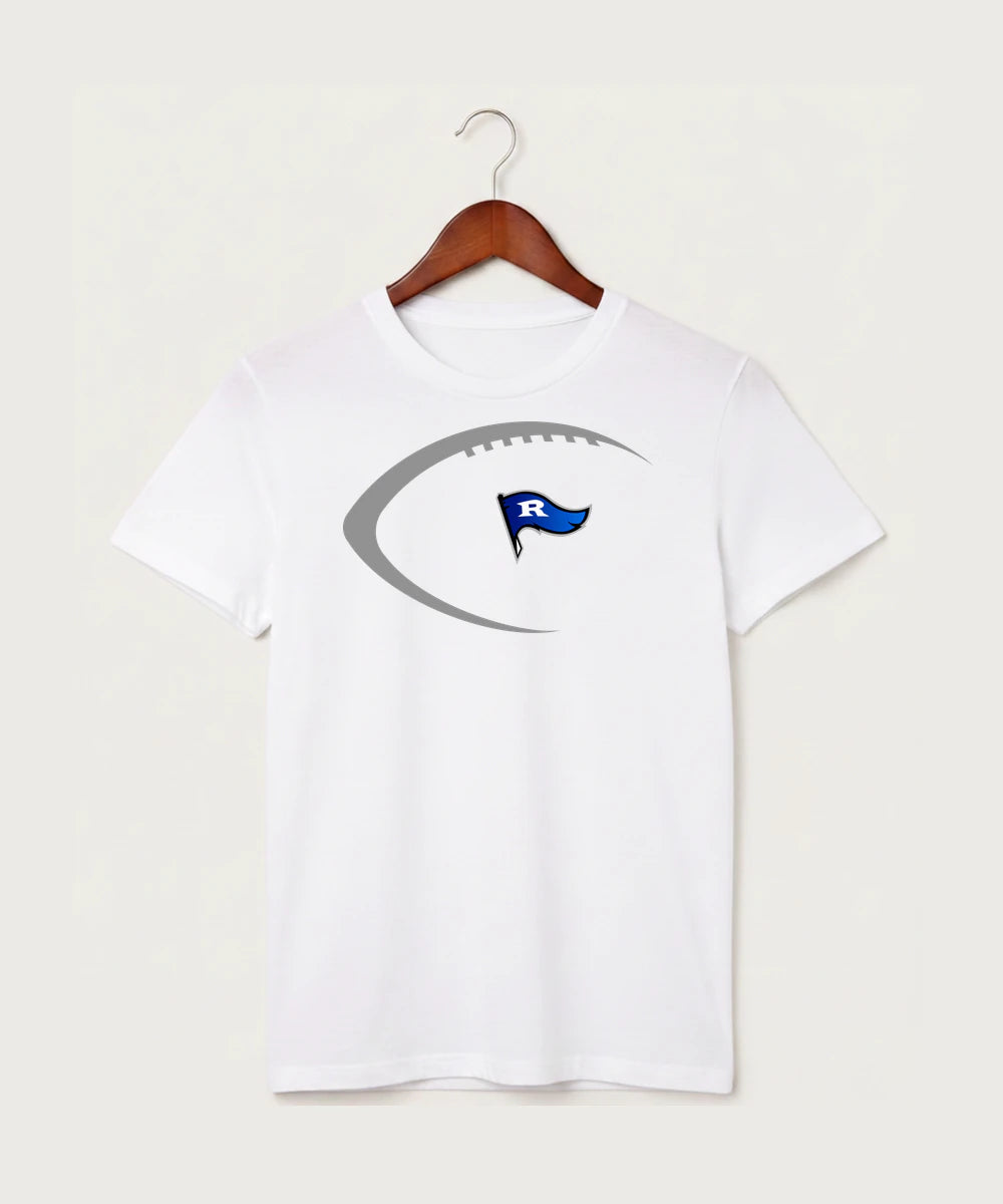 Red Lake County Central Football (Boys) - White T-Shirt - Full Front